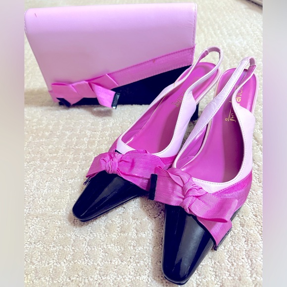 Matching pink shoes and handbag set - Picture 1 of 1